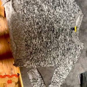 Cute cropped grey light sweater prince and frog